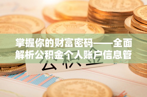 兴宁掌握你的财富密码——全面解析公积金个人账户信息管理与优化